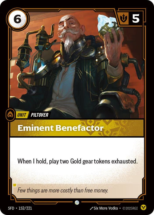 Image for Eminent Benefactor (152/221) [Spiritforged] - Riftbound: League of Legends Trading Card Game