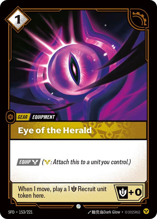 Image for Eye of the Herald (153/221) (Foil) [Spiritforged] - Riftbound: League of Legends Trading Card Game