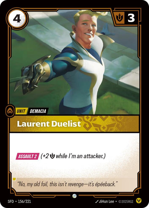 Image for Laurent Duelist (156/221) [Spiritforged] - Riftbound: League of Legends Trading Card Game