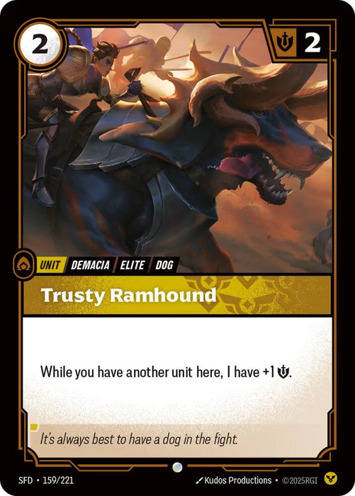 Image for Trusty Ramhound (159/221) [Spiritforged] - Riftbound: League of Legends Trading Card Game