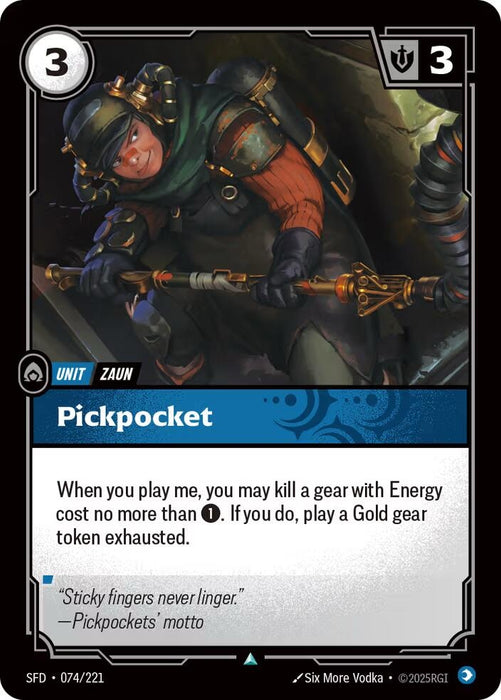 Image for Pickpocket (074/221) [Spiritforged] - Riftbound: League of Legends Trading Card Game