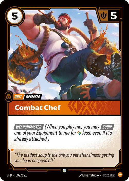 Image for Combat Chef (092/221) (Foil) [Spiritforged] - Riftbound: League of Legends Trading Card Game