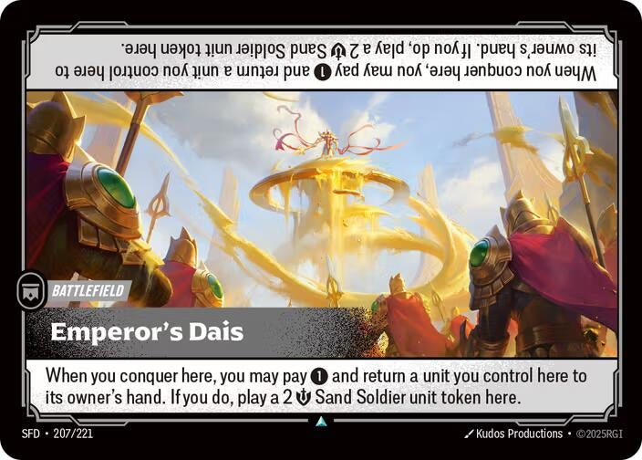 Image for Emperor's Dais (207/221) (Foil) [Spiritforged] - Riftbound: League of Legends Trading Card Game