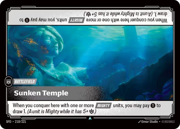 Image for Sunken Temple (218/221) (Foil) [Spiritforged] - Riftbound: League of Legends Trading Card Game