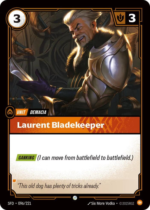 Image for Laurent Bladekeeper (096/221) (Foil) [Spiritforged] - Riftbound: League of Legends Trading Card Game