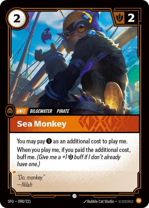 Image for Sea Monkey (098/221) (Foil) [Spiritforged] - Riftbound: League of Legends Trading Card Game