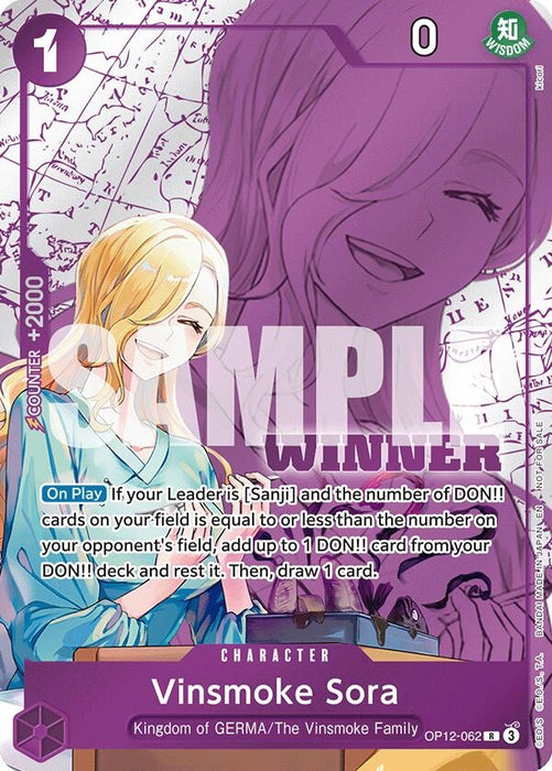 Vinsmoke Sora (Winner Pack 2026 Vol. 1) (OP12-062) (Foil) [One Piece Promotion Cards]