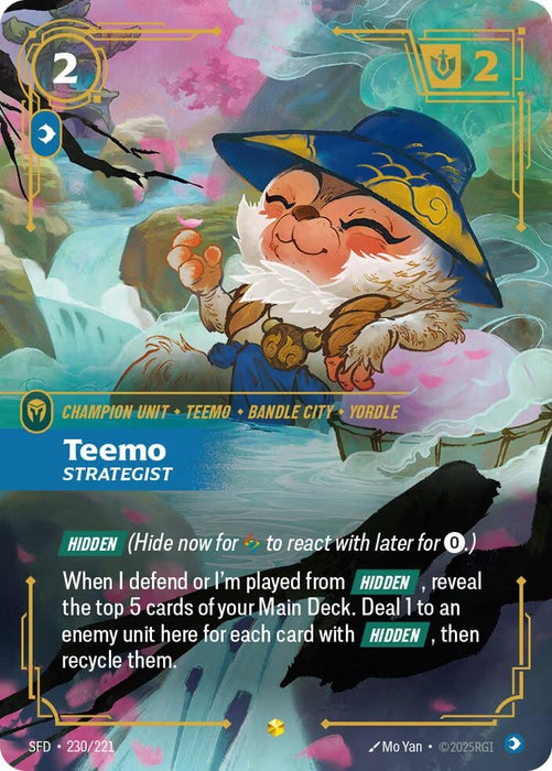 Image for Teemo - Strategist (Overnumbered) (230/221) (Foil) [Spiritforged] - Riftbound: League of Legends Trading Card Game