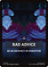 Image for Bad Advice Theme Card (20) [Avatar: The Last Airbender] - Magic: The Gathering