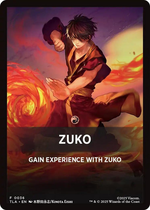 Image for Zuko Theme Card (36) [Avatar: The Last Airbender] - Magic: The Gathering
