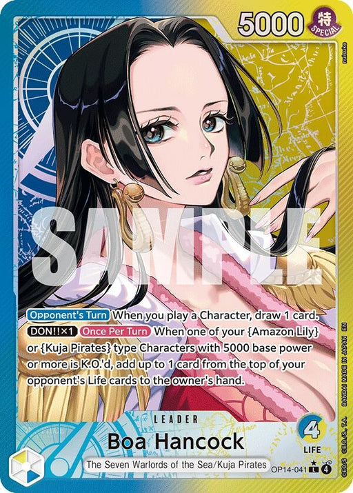 Image for Boa Hancock - OP14-041 (Alternate Art) (OP14-041) (Foil) [The Azure Sea's Seven] - One Piece Card Game