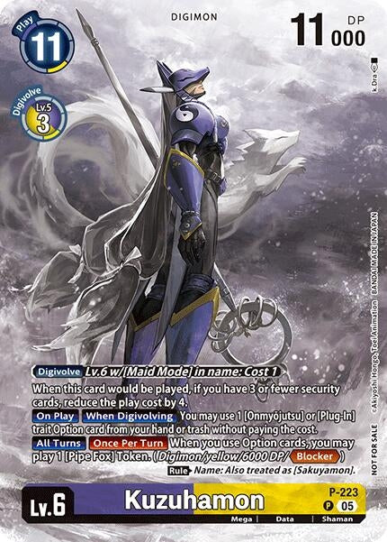 Image for Kuzuhamon (Time Stranger Box Topper) (P-223 P) (Foil) [Digimon Promotion Cards] - Digimon Card Game