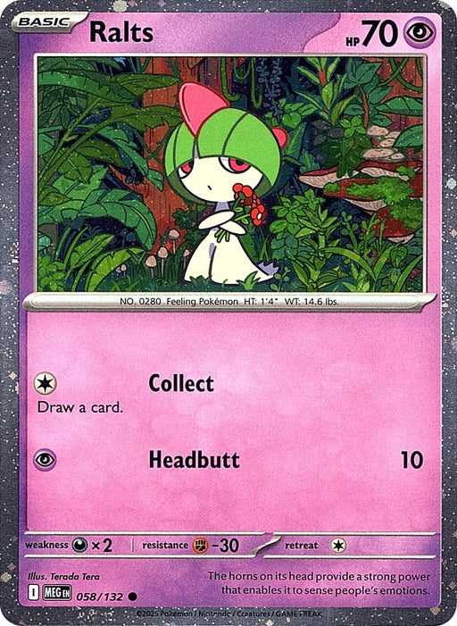 Image for Ralts (Cosmos Holo) (058/132) (Holofoil) [Miscellaneous Cards & Products] - Pokemon