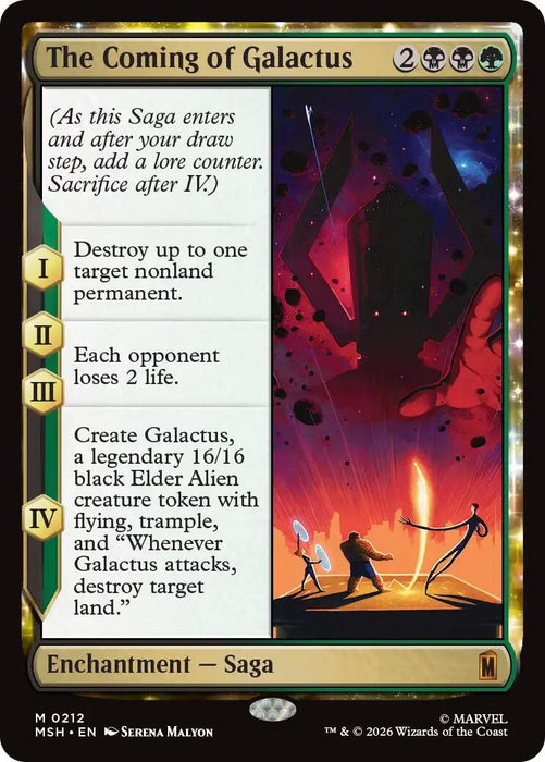 Image for The Coming of Galactus (212) (Foil) [Marvel Super Heroes] - Magic: The Gathering