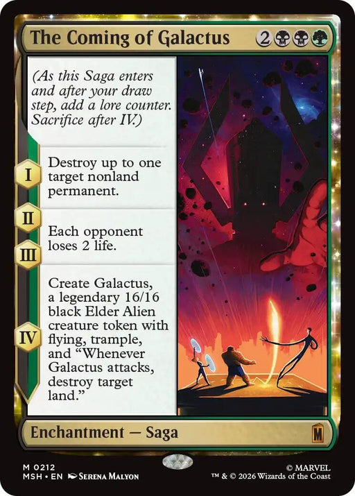 Image for The Coming of Galactus (212) (Foil) [Marvel Super Heroes] - Magic: The Gathering