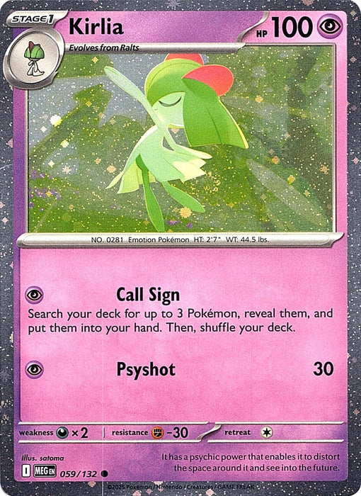Image for Kirlia (Cosmos Holo) (059/132) (Holofoil) [Miscellaneous Cards & Products] - Pokemon