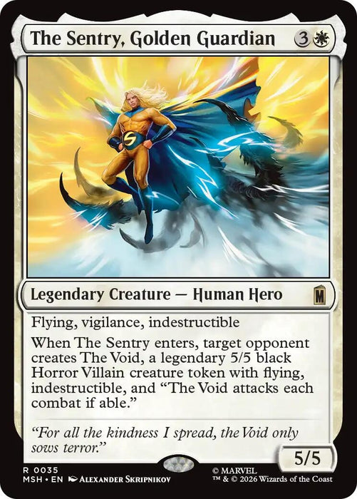 Image for The Sentry, Golden Guardian (35) [Marvel Super Heroes] - Magic: The Gathering