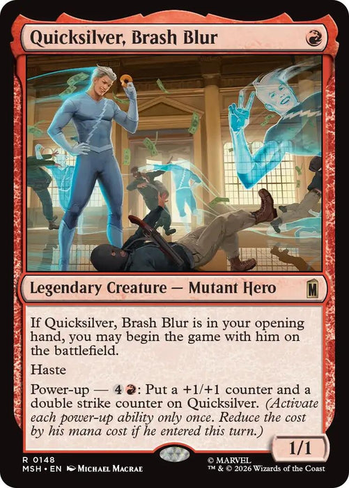 Image for Quicksilver, Brash Blur (148) [Marvel Super Heroes] - Magic: The Gathering