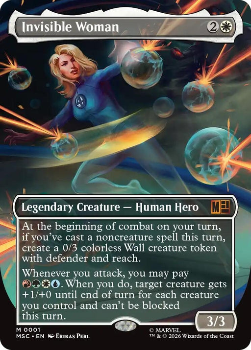 Image for Invisible Woman (Borderless) (1) [Commander: Marvel Super Heroes] - Magic: The Gathering