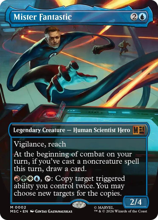 Image for Mister Fantastic (Borderless) (2) [Commander: Marvel Super Heroes] - Magic: The Gathering