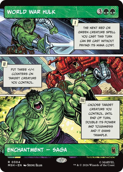 Image for World War Hulk (Borderless) (304) (Foil) [Marvel Super Heroes] - Magic: The Gathering