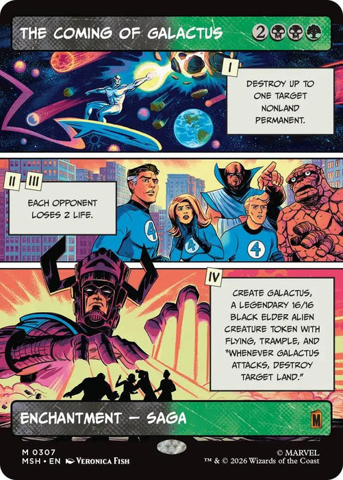 Image for The Coming of Galactus (Borderless) (307) [Marvel Super Heroes] - Magic: The Gathering