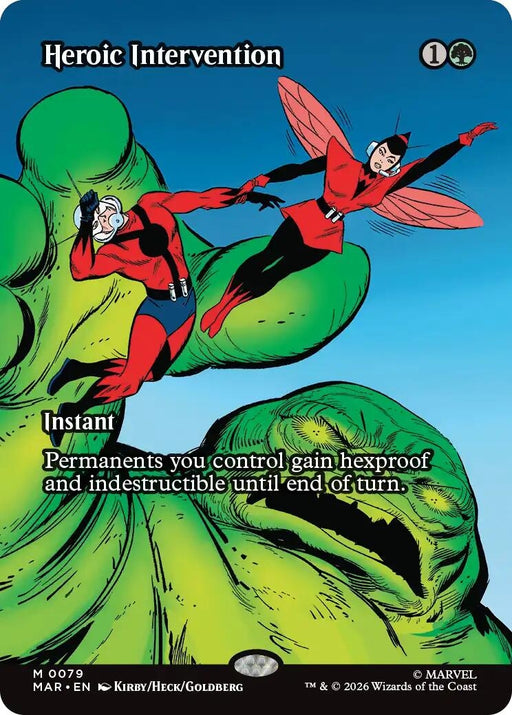 Image for Heroic Intervention (0079) (Borderless) (79) (Foil) [Marvel Universe Eternal-Legal] - Magic: The Gathering