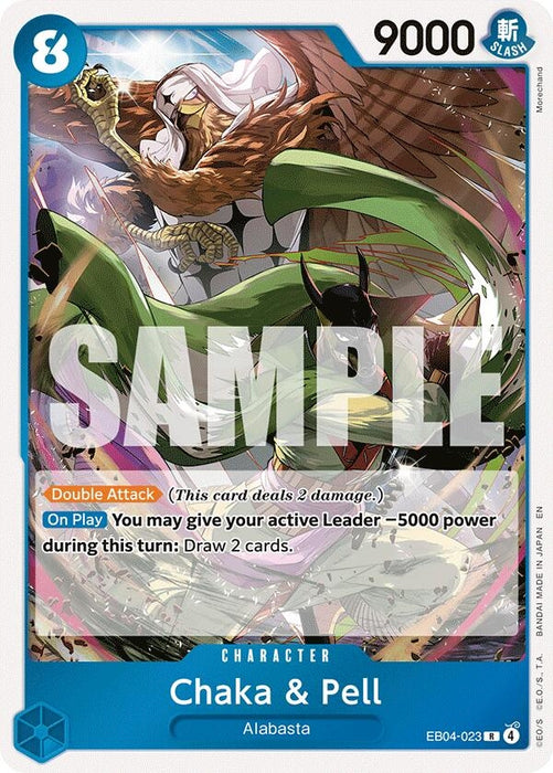 Image for Chaka & Pell (EB04-023) (Foil) [The Azure Sea's Seven] - One Piece Card Game