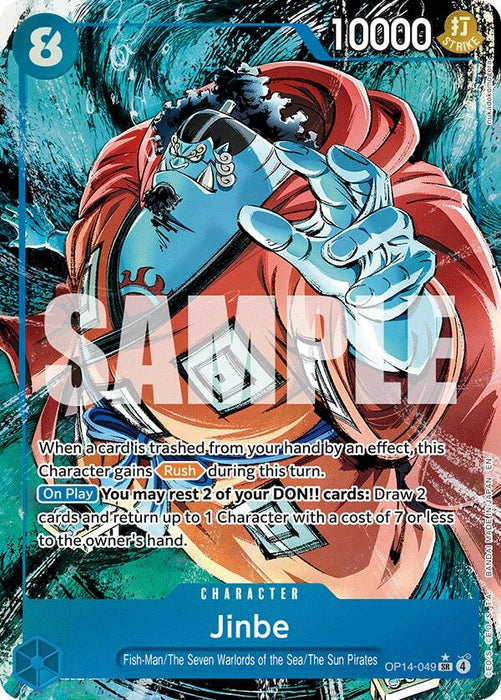 Jinbe - OP14-049 (Alternate Art) (OP14-049) (Foil) [The Azure Sea's Seven]