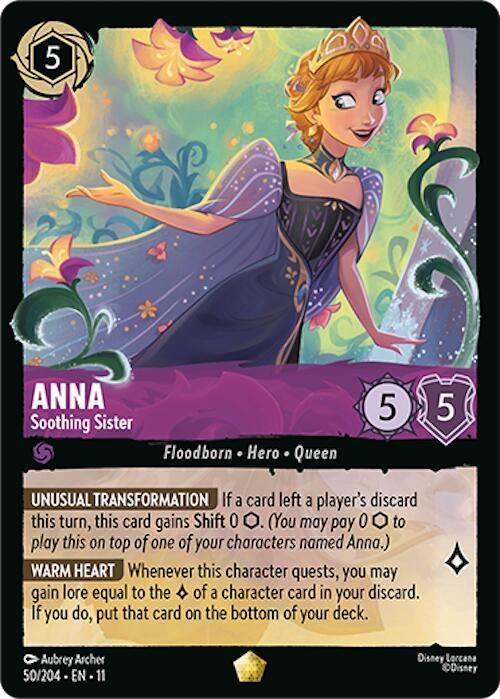 Image for Anna - Soothing Sister (50/204) (Cold Foil) [Winterspell] - Disney Lorcana