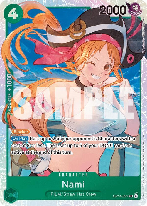 Nami (OP14-031) (Foil) [The Azure Sea's Seven]