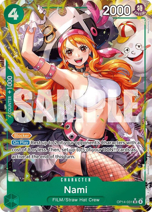 Nami (Alternate Art) (OP14-031) (Foil) [The Azure Sea's Seven]