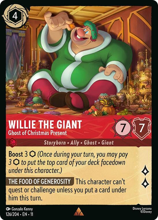 Image for Willie the Giant - Ghost of Christmas Present (126/204) [Winterspell] - Disney Lorcana