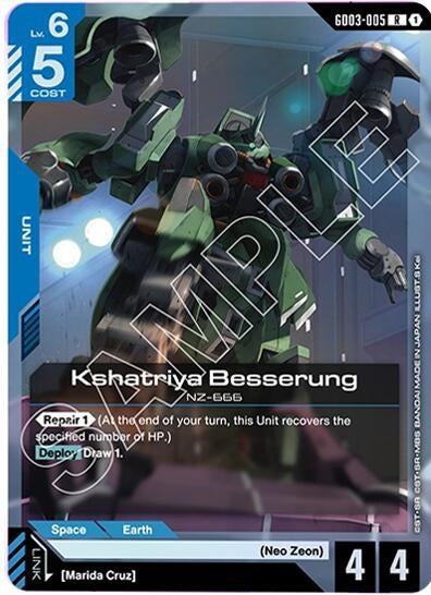 Image for Kshatriya Besserung (GD03-005) (Holofoil) [Steel Requiem] - Gundam Card Game