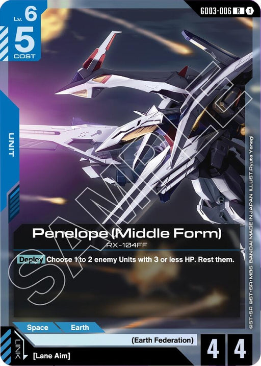 Image for Penelope (Middle Form) (GD03-006) (Holofoil) [Steel Requiem] - Gundam Card Game