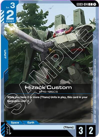 Image for Hizack Custom (GD03-014) [Steel Requiem] - Gundam Card Game
