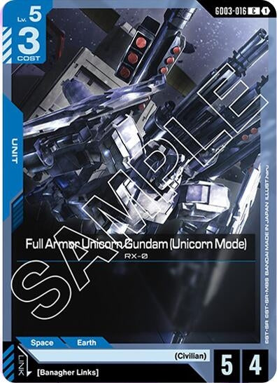 Image for Full Armor Unicorn Gundam (Unicorn Mode) (GD03-016) [Steel Requiem] - Gundam Card Game