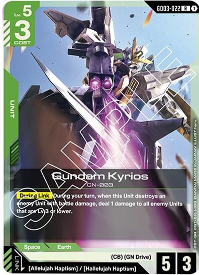 Image for Gundam Kyrios (GD03-022) (Holofoil) [Steel Requiem] - Gundam Card Game