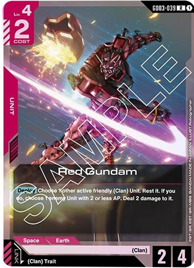 Image for Red Gundam (GD03-039) (Holofoil) [Steel Requiem] - Gundam Card Game