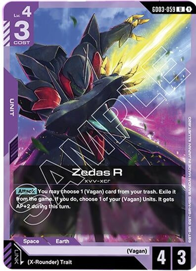 Image for Zedas R (GD03-059) [Steel Requiem] - Gundam Card Game