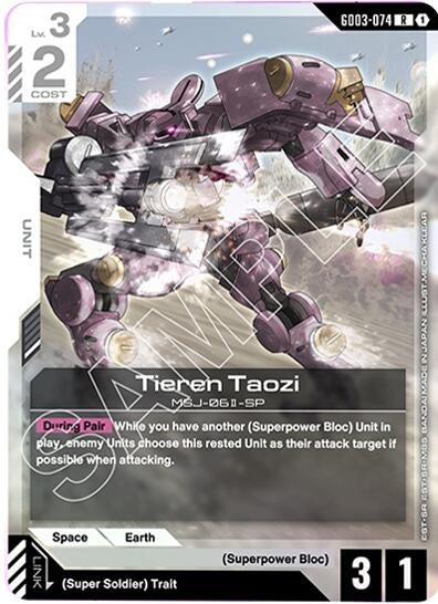 Image for Tieren Taozi (GD03-074) (Holofoil) [Steel Requiem] - Gundam Card Game