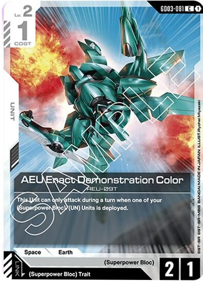 Image for AEU Enact Demonstration Color (GD03-081) [Steel Requiem] - Gundam Card Game