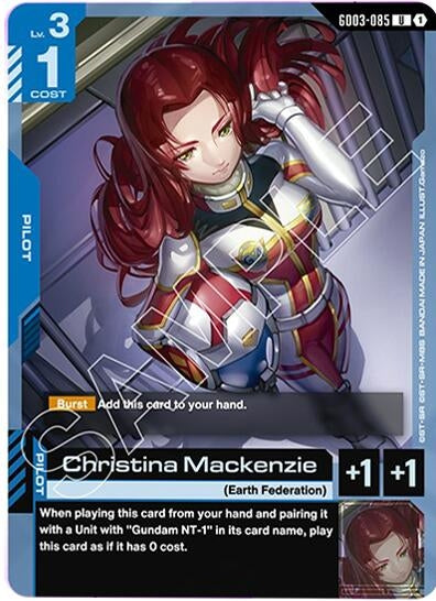 Image for Christina Mackenzie (GD03-085) [Steel Requiem] - Gundam Card Game