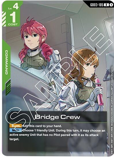 Image for Bridge Crew (GD03-105) (Holofoil) [Steel Requiem] - Gundam Card Game