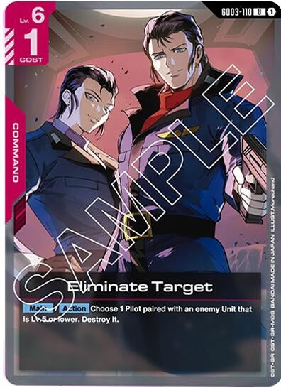 Image for Eliminate Target (GD03-110) [Steel Requiem] - Gundam Card Game