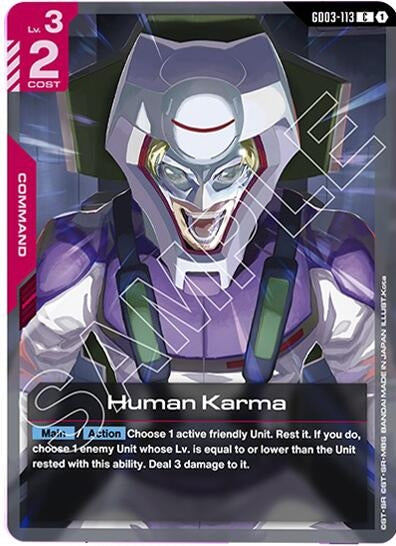 Image for Human Karma (GD03-113) [Steel Requiem] - Gundam Card Game