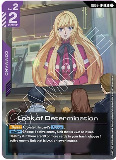 Image for Look of Determination (GD03-114) (Holofoil) [Steel Requiem] - Gundam Card Game