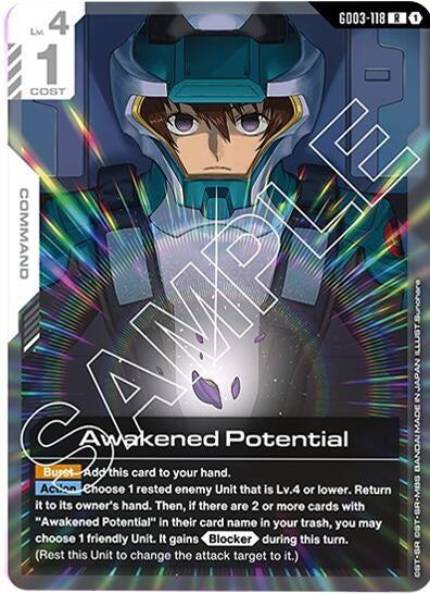 Image for Awakened Potential (GD03-118) (Holofoil) [Steel Requiem] - Gundam Card Game
