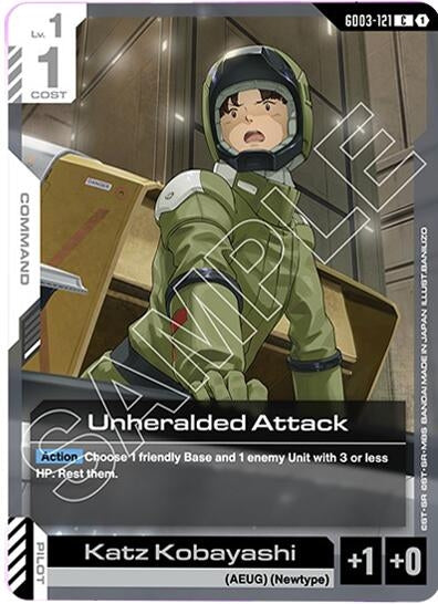 Image for Unheralded Attack (GD03-121) [Steel Requiem] - Gundam Card Game