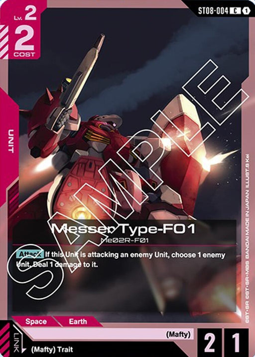 Image for Messer Type-F01 (ST08-004) [Starter Deck 08: Flash of Radiance] - Gundam Card Game